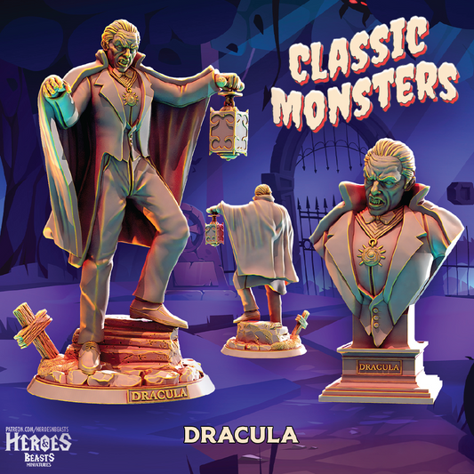 Dracula | Vampire Miniature | 3D Resin Print