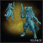 Female Dragonfolk Gunslinger | 3D Resin Print