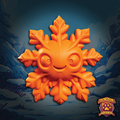 3D model of a chibi-style snowflake