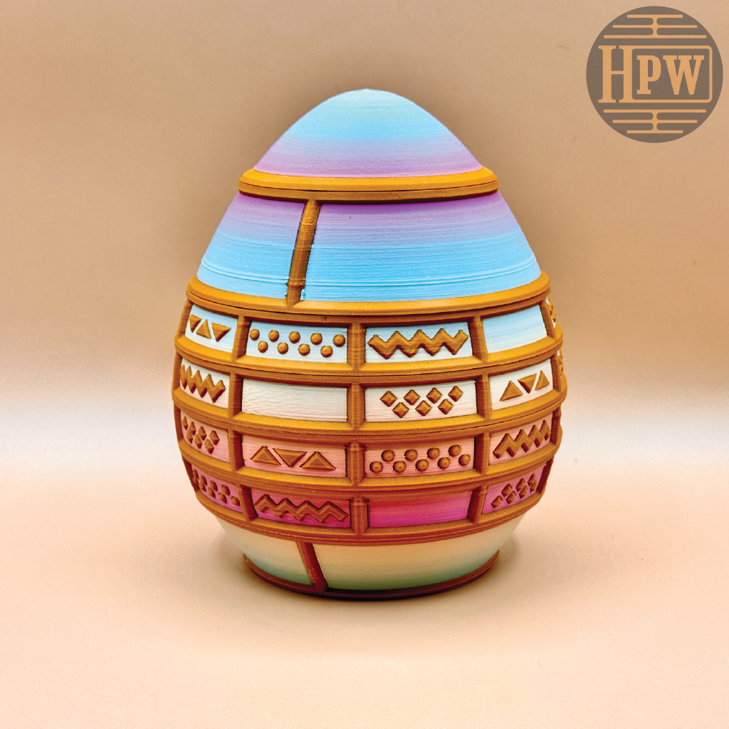 Easter Egg Lockbox | Holiday Puzzle | 3D Filament Print