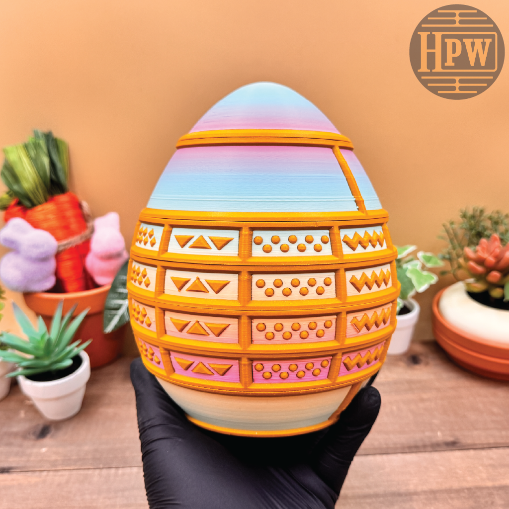 Easter Egg Lockbox | Holiday Puzzle | 3D Filament Print