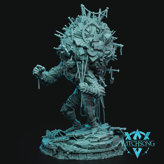  detailed figurine with intricate design on a black background, featuring the brand 'Witchsong'.