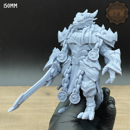 Dragonborn Paladin | 3D Resin Print