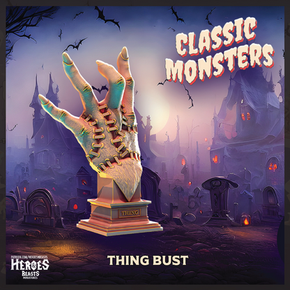 Thing Bust | Severed Hand Statue | 3D Resin Print