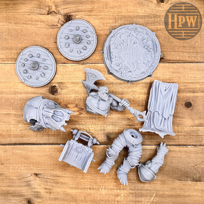 God Hewer Groc | Orc Barbarian Miniature | 3D Resin Print