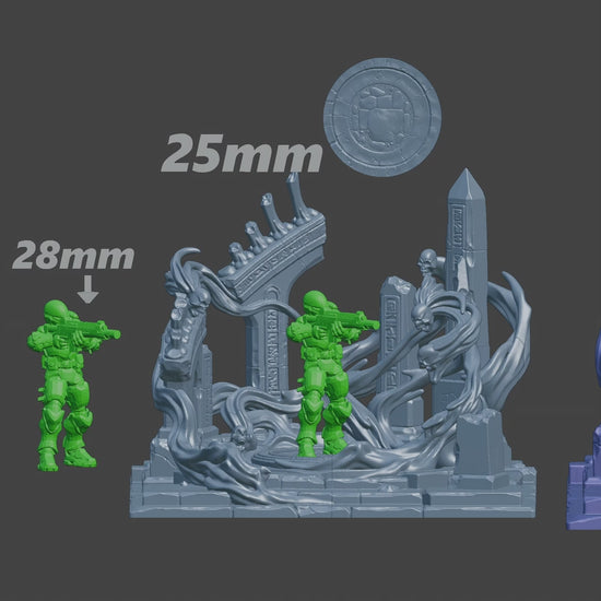 Sizing comparison video for different diorama scales