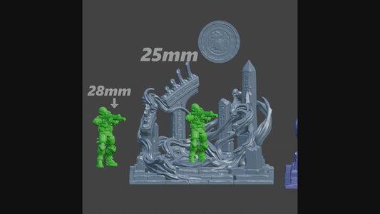 Sizing comparison video for different diorama scales