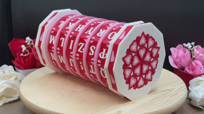 Valentines Lockbox | Puzzle Box | 3D Filament Print