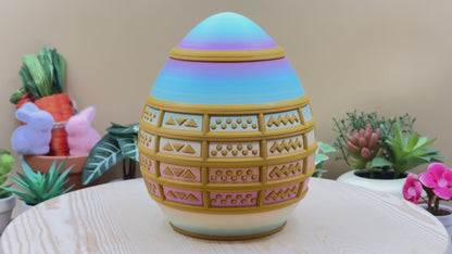 Easter Egg Lockbox | Holiday Puzzle | 3D Filament Print