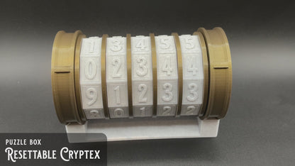 Resettable Cryptex | Puzzle Lock Box