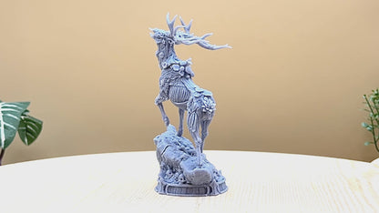 Arsen, Horns of Hell | Undead Stag Miniature | 3D Resin Print