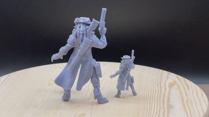Female Dragonfolk Gunslinger | 3D Resin Print