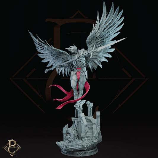 Radian, Ascended | Angelic Warrior Miniature | 3D Resin Print