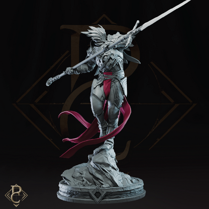 Radian, Ascended | Angelic Warrior Miniature | 3D Resin Print