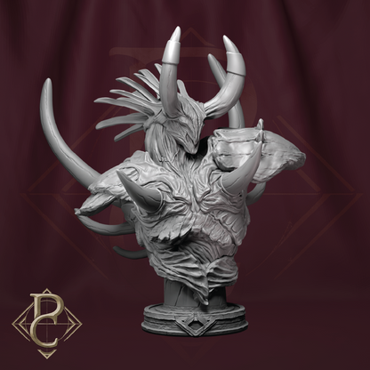 The Red Prince Bust | Demon Miniature | 3D Resin Print