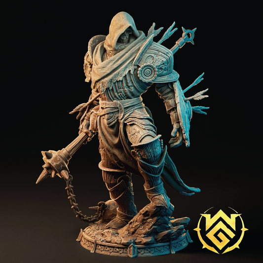 Braindead Bulwark | Undead Paladin Miniature | 3D Resin Print