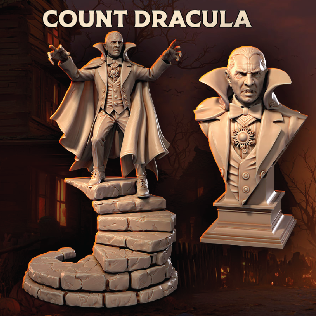 Count Dracula | Vampire Miniature | 3D Resin Print