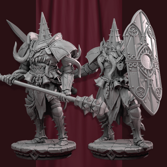 Mimic Knights | Doppelganger Miniature | 3D Resin Print