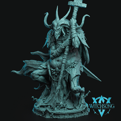 The Fallen Minotaur | Corrupted Mutant Miniature | 3D Resin Print