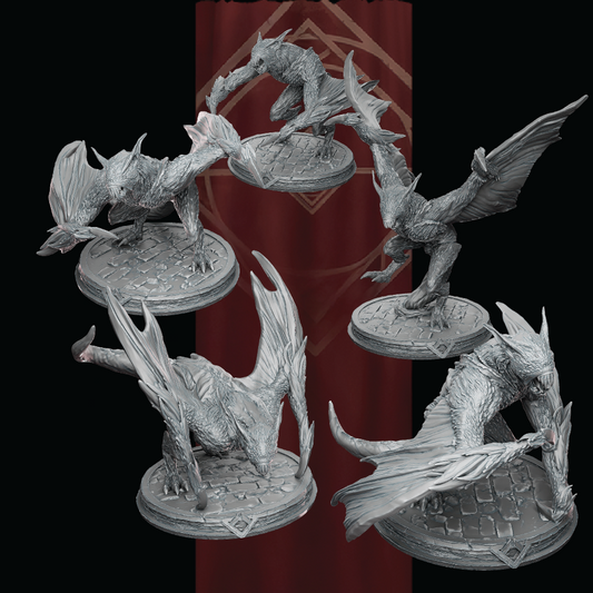 Chiroptera Swarm | Demon Miniature | 3D Resin Print