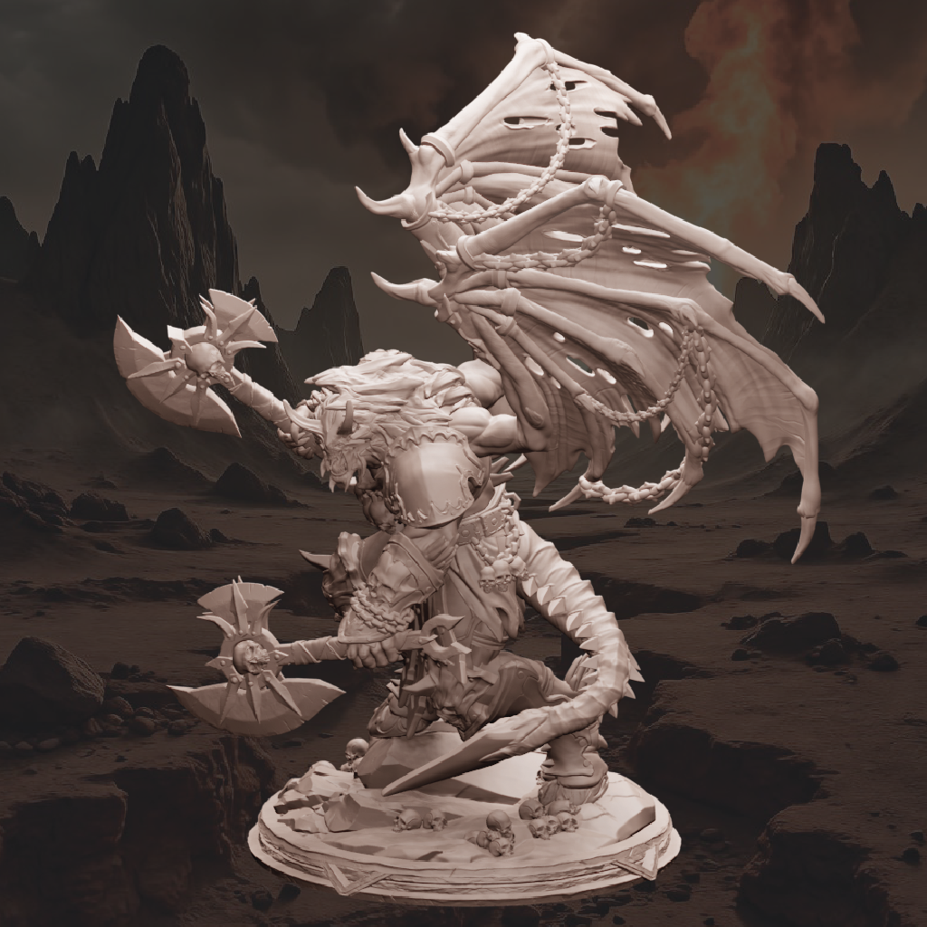 Rarnor, the Blood Prince | Demon Miniature | 3D Resin Print