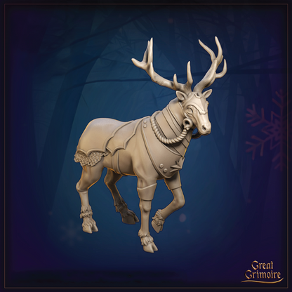 Sylvyrhorn | Reindeer Miniature | 3D Resin Print