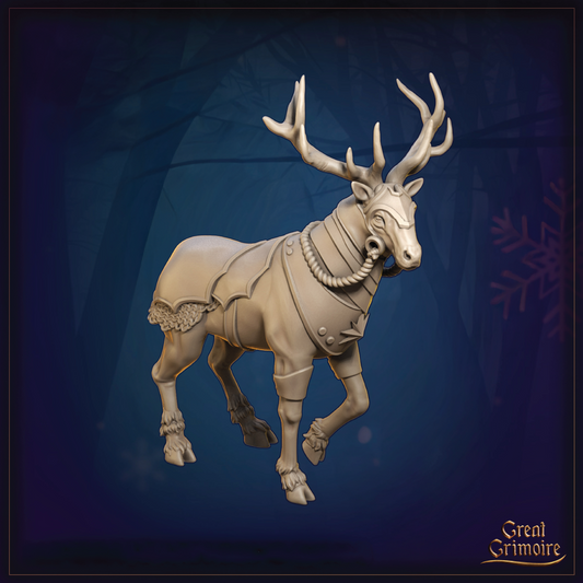 Sylvyrhorn | Reindeer Miniature | 3D Resin Print
