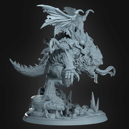Brooding Mawspawn | Eldritch Miniature | 3D Resin Print