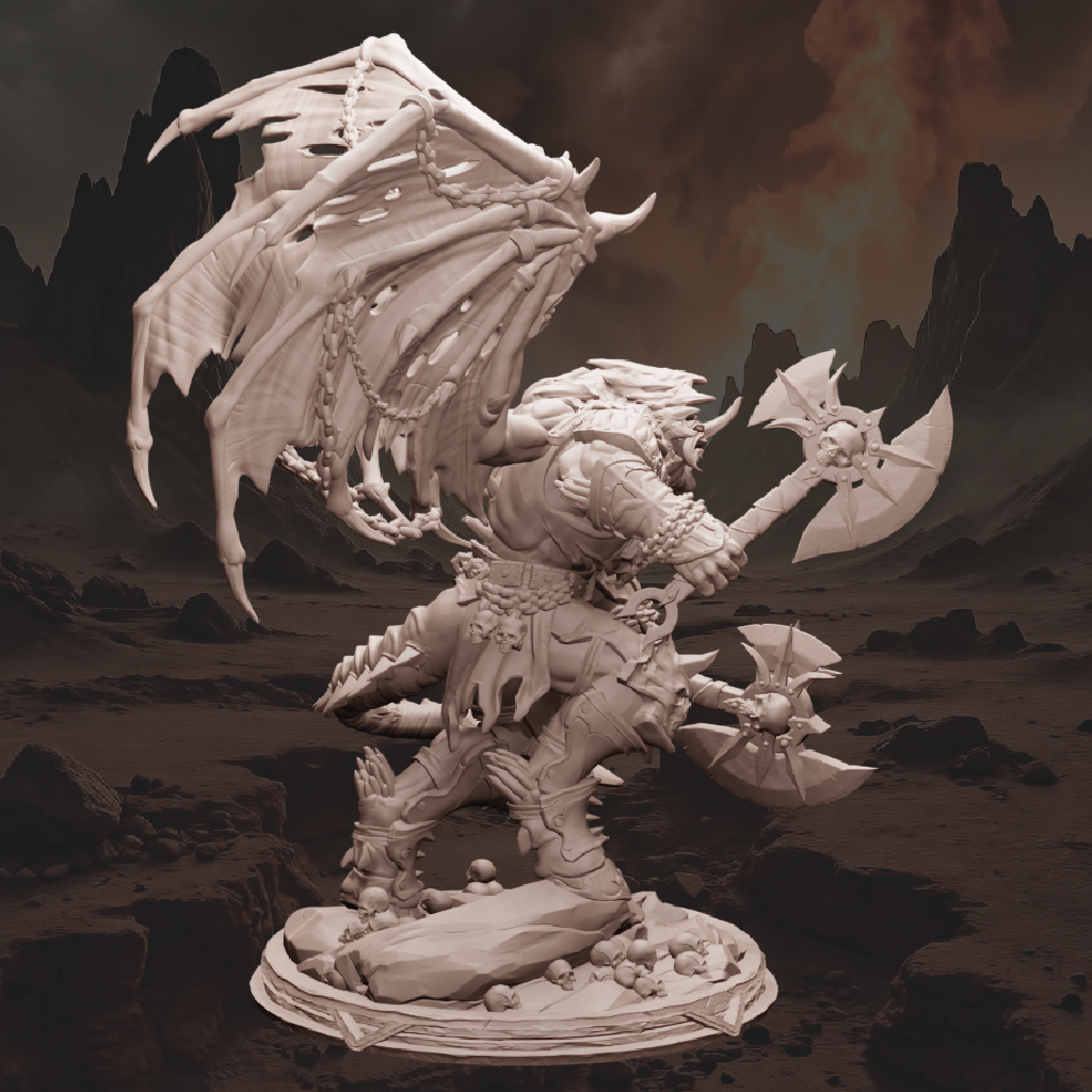 Rarnor, the Blood Prince | Demon Miniature | 3D Resin Print