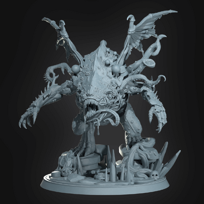 Brooding Mawspawn | Eldritch Miniature | 3D Resin Print
