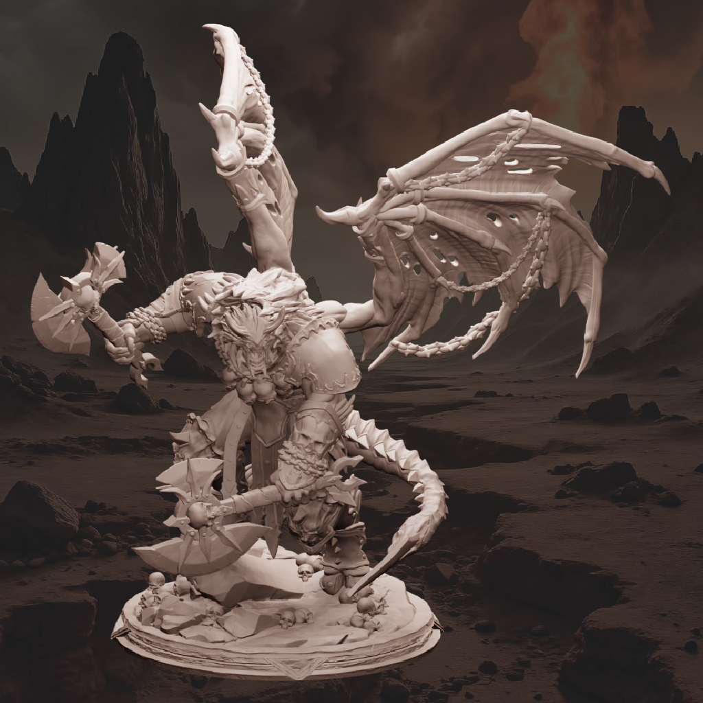 Rarnor, the Blood Prince | Demon Miniature | 3D Resin Print