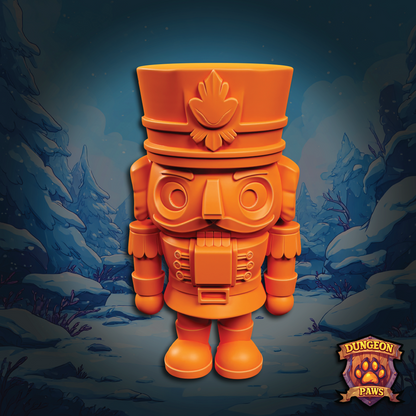 3D model of a chibi-style Christmas holiday nutcracker