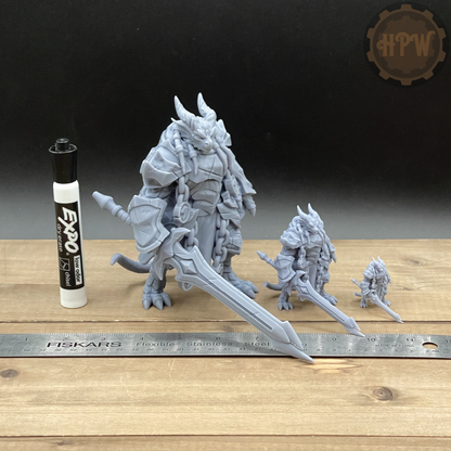 Dragonborn Paladin | 3D Resin Print