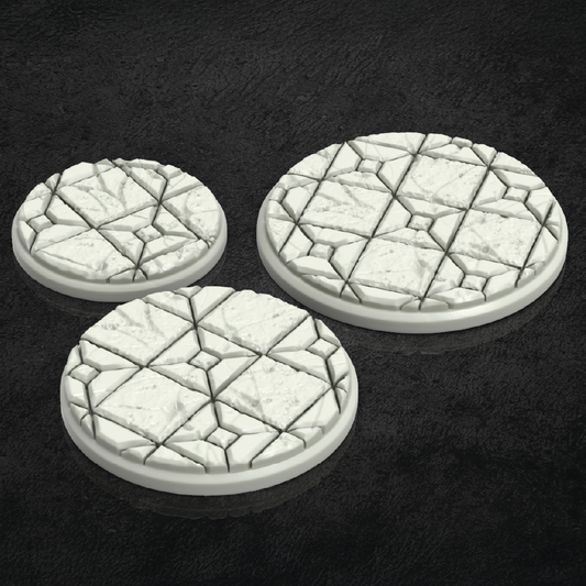 Stone Tile Bases | Mosaic Floor Terrain | 3D Resin Print