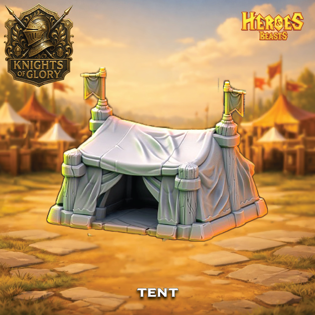 Tournament Scenery | Medieval Scatter Terrain | 3D Resin Print