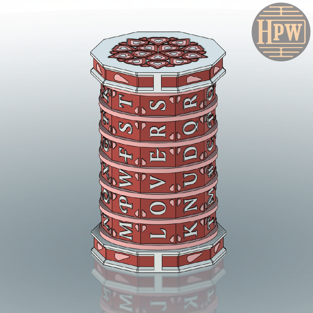 Valentines Lockbox | Puzzle Box | 3D Filament Print