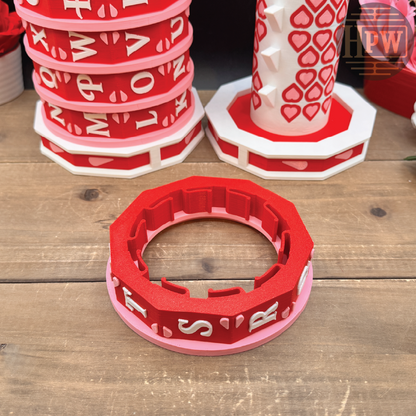 Valentines Lockbox | Puzzle Box | 3D Filament Print