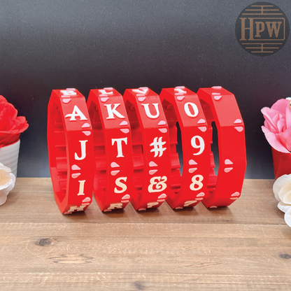 Valentines Lockbox | Puzzle Box | 3D Filament Print
