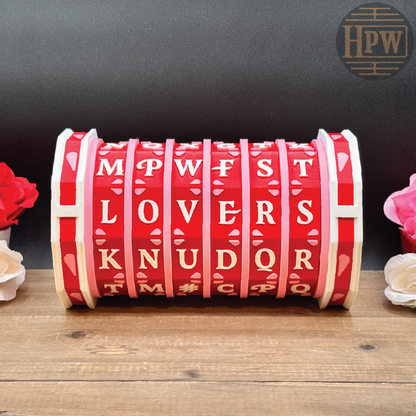 Valentines Lockbox | Puzzle Box | 3D Filament Print