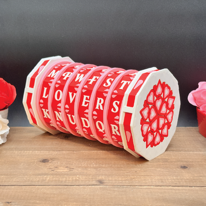 Valentines Lockbox | Puzzle Box | 3D Filament Print