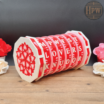 Valentines Lockbox | Puzzle Box | 3D Filament Print