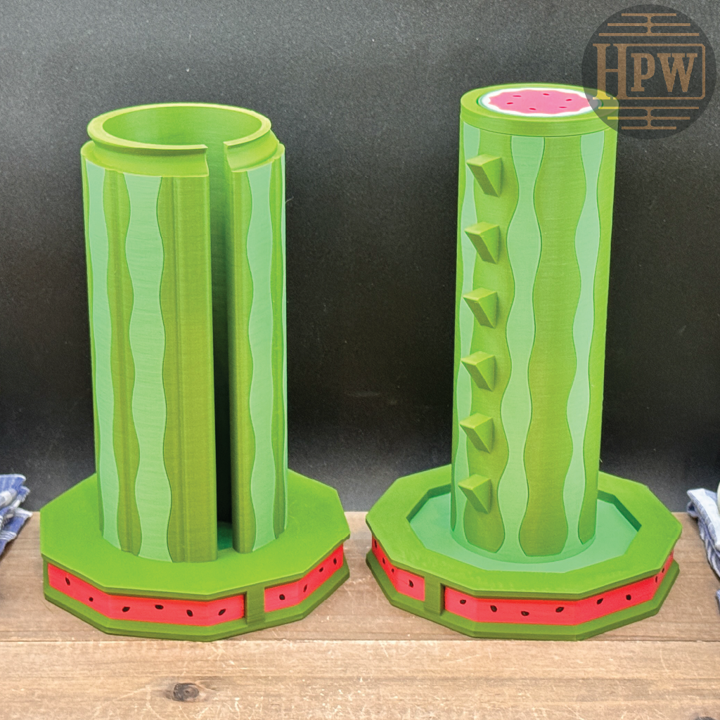 Watermelon Lockbox | Puzzle Box | 3D Filament Print