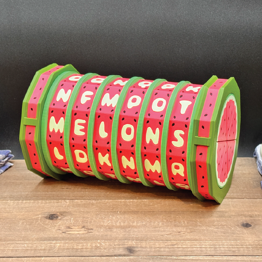 Watermelon Lockbox | Puzzle Box | 3D Filament Print