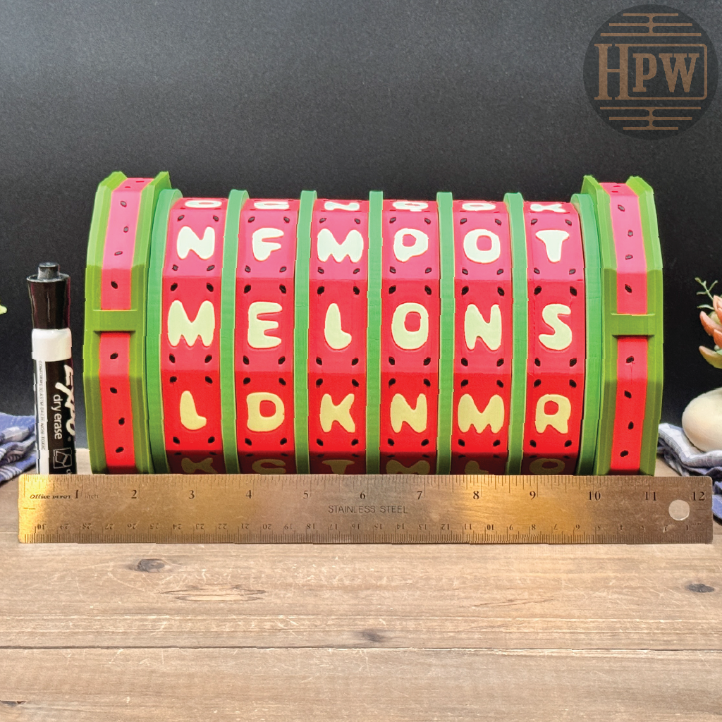 Watermelon Lockbox | Puzzle Box | 3D Filament Print