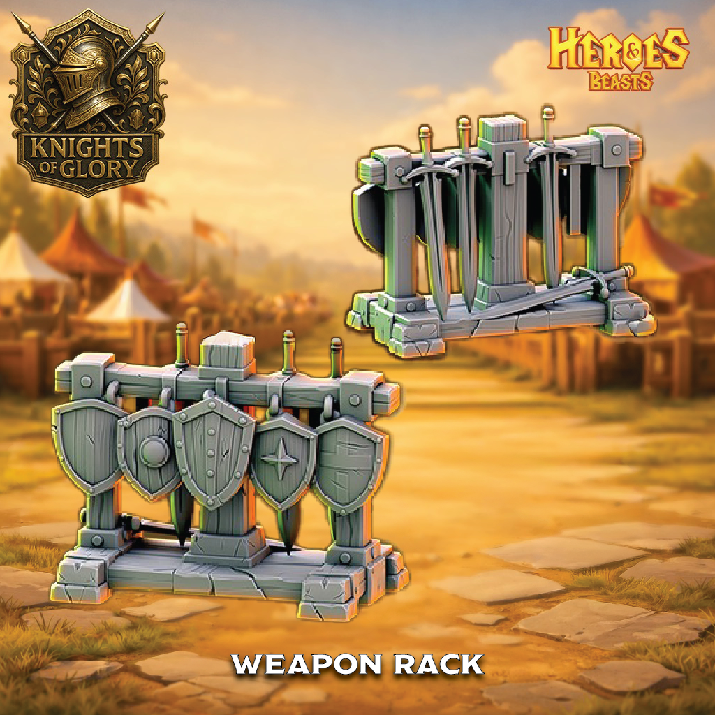 Tournament Scenery | Medieval Scatter Terrain | 3D Resin Print