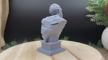 Mummy Bust | Undead Statue | 3D Resin Print