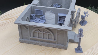 Founder's Cottage Furnishings | Tabletop Decorations | Miniature Gaming Scatter Terrain | Phoenix Foundry