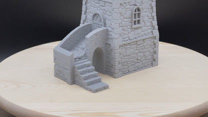 Defense Tower | Guard House | Miniature Gaming Terrain Kit | 3DP4U | Medieval Town Set 2