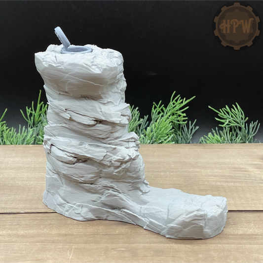 Boot Rock | Secret Passage Outcropping | Miniature Gaming Terrain Kit | GameScape3D | Sea Stack Cove