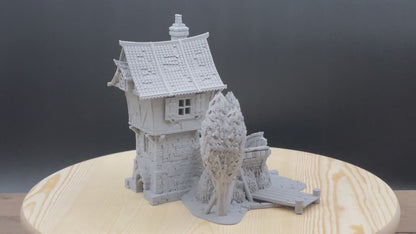 Broken Bridge | Guard Post | Miniature Gaming Terrain Kit | 3DP4U | Medieval Town Set 2